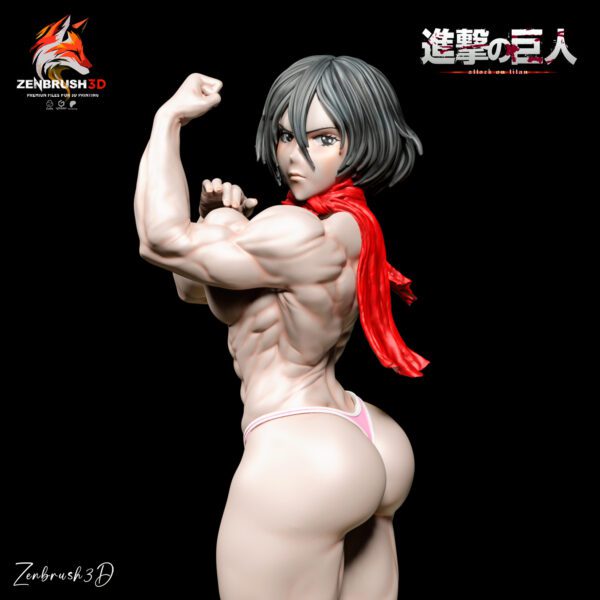 Mikasa Ackerman - Shingeki no Kyojin STL 3D PRINTING - Imagen 4
